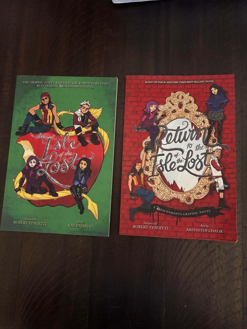 Disney Descendants Novels Set of 2: The Isle of the Lost ,Return to the Isle of